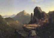 Thomas Cole Scene from The Last of the Mohicans Cora Kneeling at the Feet of Tamenund (mk13) USA oil painting artist